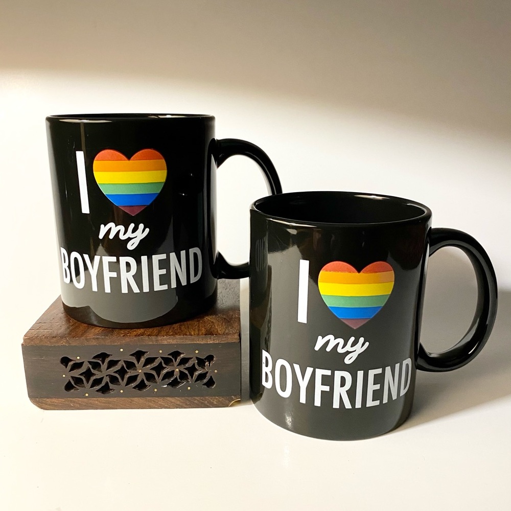 I Love My Boyfriend Coffee Mugs